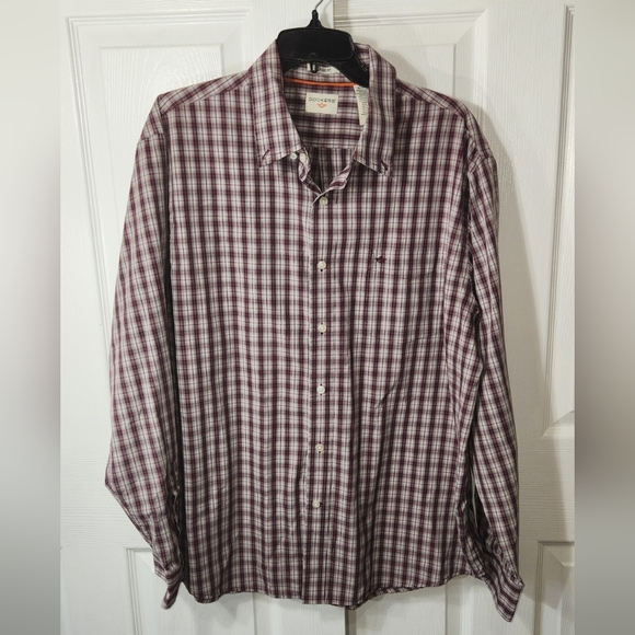 DOCKERS MENS LONG SLEEVES BUTTON DOWN SHIRT SIZE XL - Picture 3 of 10